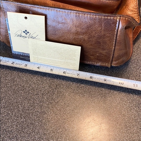 Patricia Nash Cognac Large Leather Backpack - Picture 6 of 8